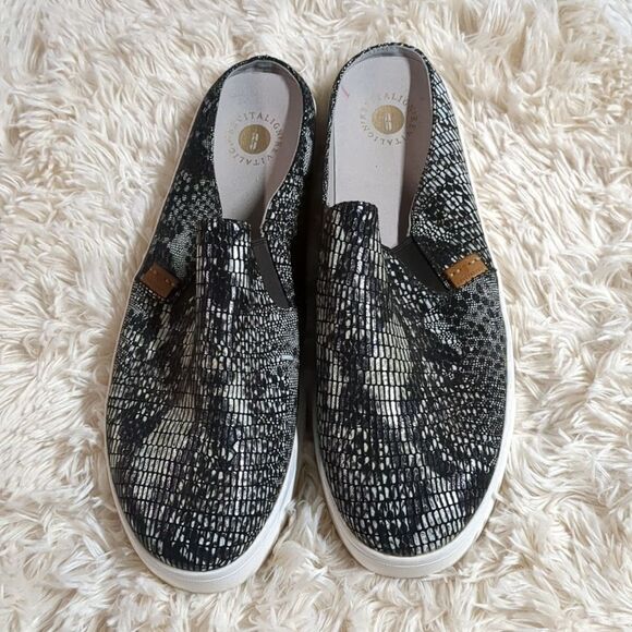 Revitalign Esplanade Snakeskin Metallic Mule Sneaker, Size 12 - Picture 2 of 7